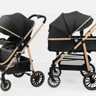 High‑Landscape 3‑in‑1 Baby Stroller, Reversible Push, One‑Hand Fold, With Car Safety Basket, For 0‑36 Months