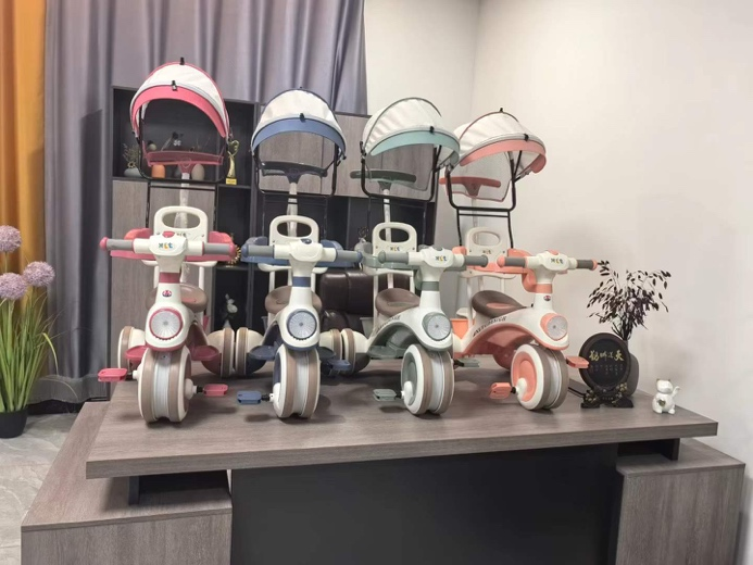 Multi‑function Kids Tricycle With Canopy Safety Anti‑Roll Baby Walker - 图片 5