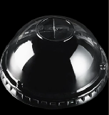 98mm PET Dome Milk Tea Cup Lid, Fits 500ml PET Cold Cup