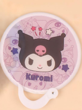 Round Foldable Hand Fan with Handle